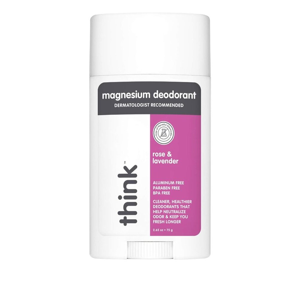Think Magnesium Deodorant Aluminum Free Non-Toxic Lavender Rose Discontinued